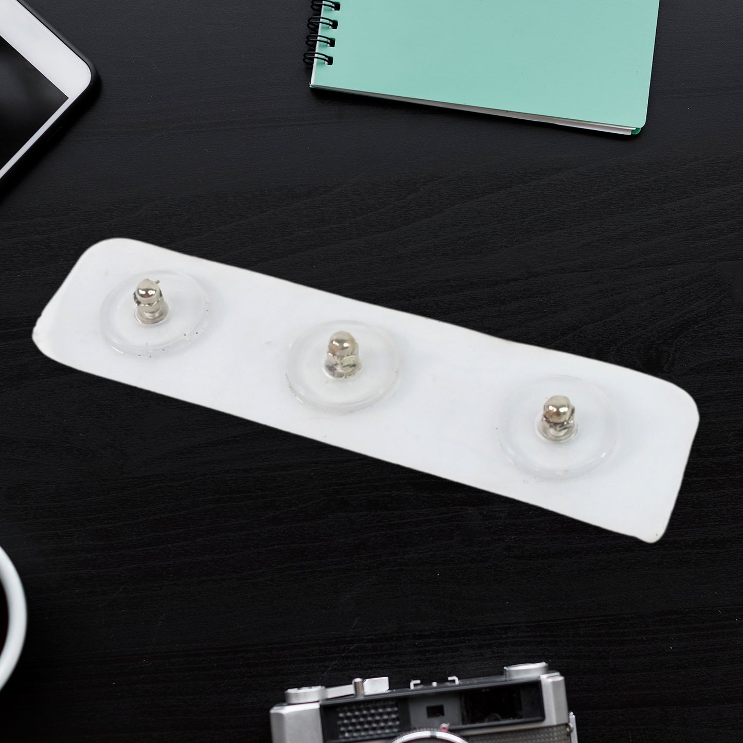 Adhesive Nails Wall Hooks (Screw Sticker  3 Hook  1 Pc)