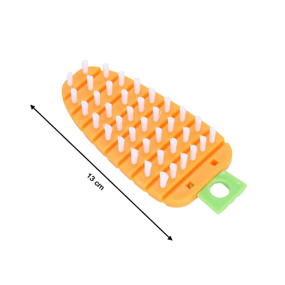 2950 Vegetable Scrubbing Brush Vegetable Scrubber Nontoxic Fruit Brush Carrot Shape Vegetable Brush For Potato For Vegetable