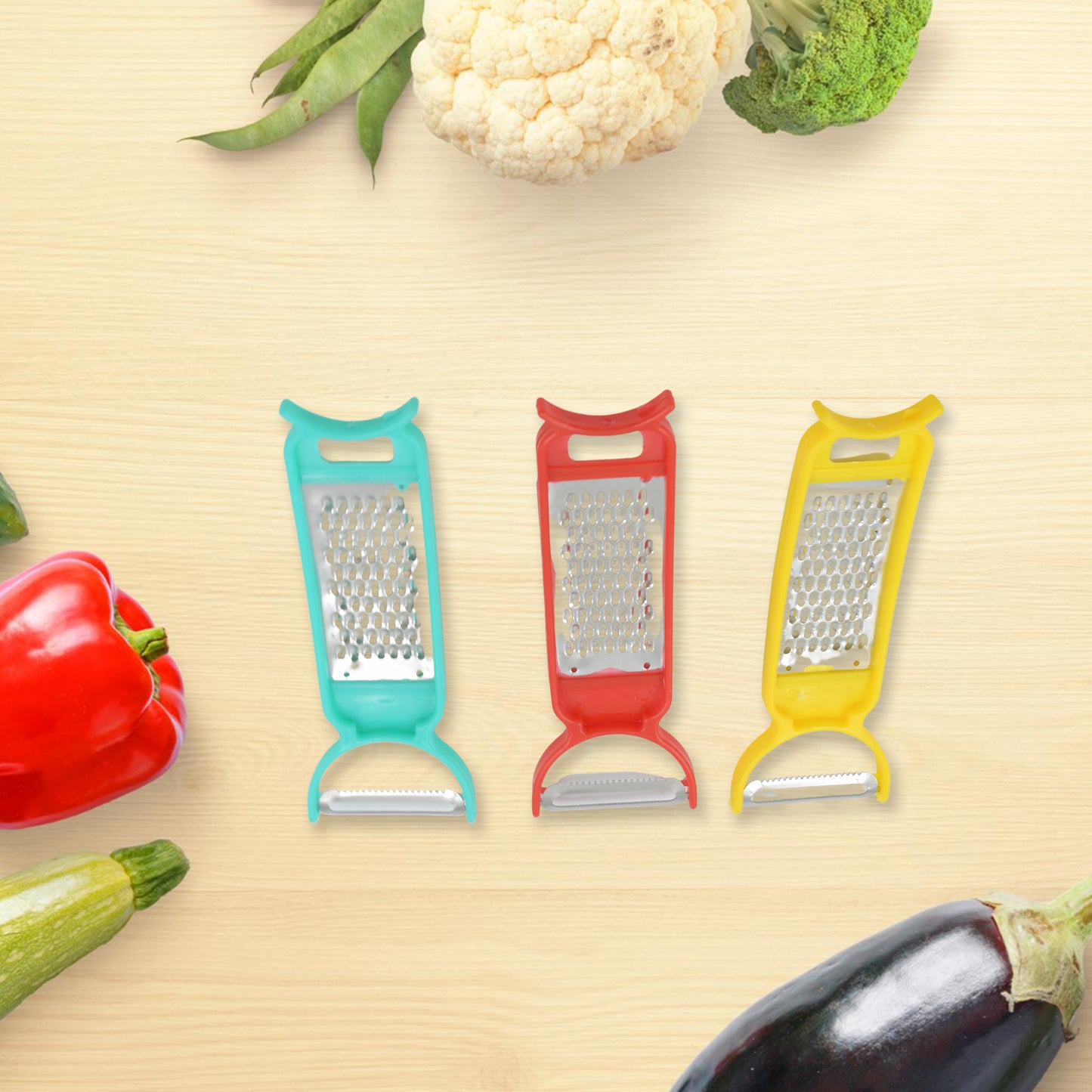 5510 Fruit Peeler Vegetable Peel Removal Tool Peeler Julienne Peeler Serrated Peeler For Carrots Apples Potatoes And All Types Of Vegetable And Fruit Multi-used Skin Slicer Shredder (10 Pc Set)