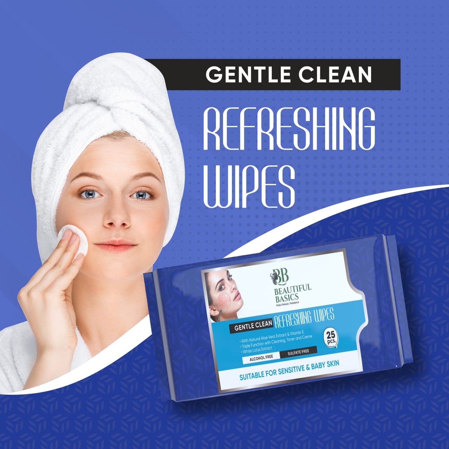 Refreshing Wet Wipes For Face  Facial Cleansing  Refreshing  Skin Hydration Soothing For Skin  Ph Balance  Alcohol Free  Nourishing With Fruit Extract  25 Wipes