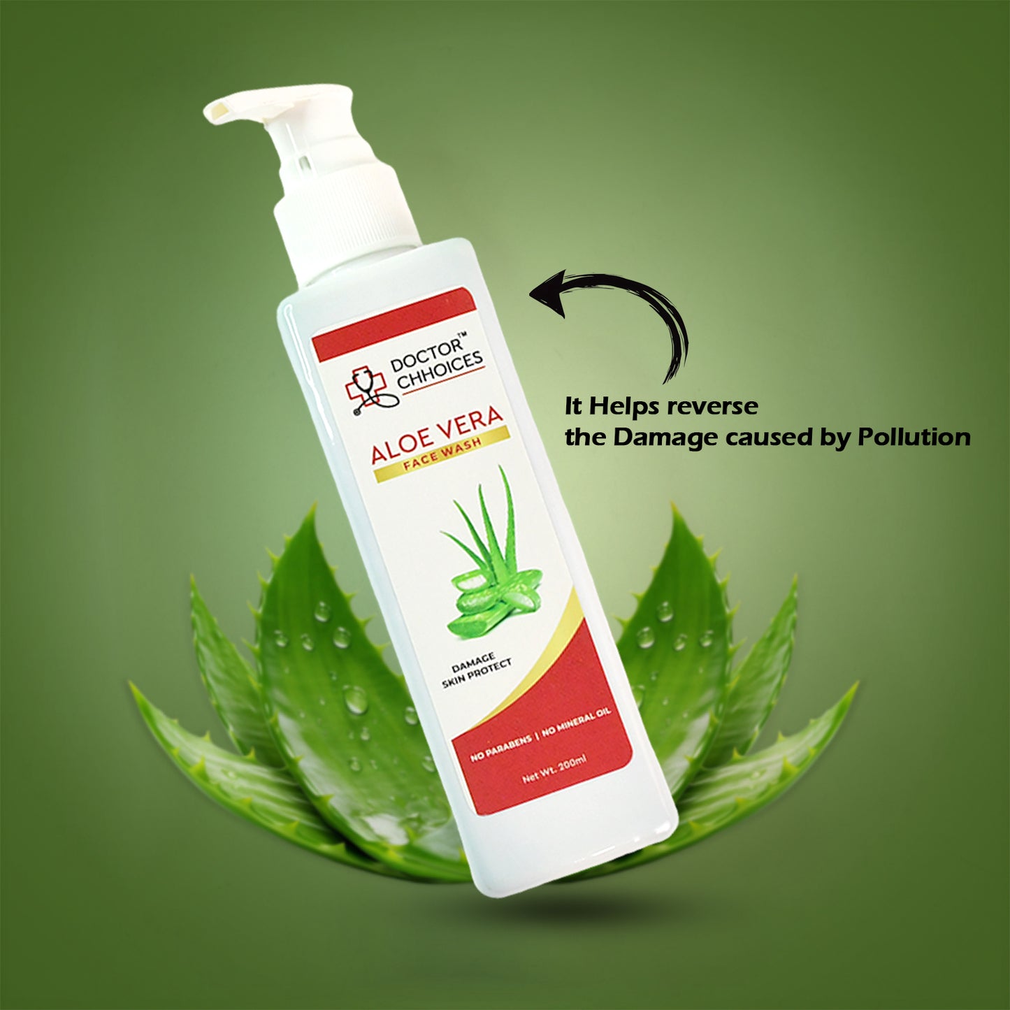 Doctor Chhoices Aloe Vera Face Wash  200ml