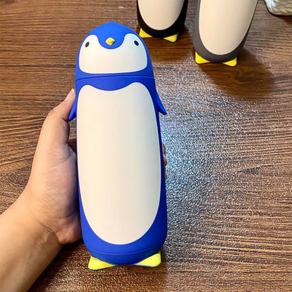 Penguin Water Bottle Penguin Cartoon Water Bottle Funny Travel Mug Insulated Inner Glass Vacuum Water Bottle