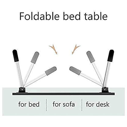 7860 Foldable Bed Study Table Portable Multifunction Laptop Table Lapdesk For Children Bed Foldable Table Work Office Home With Tablet Slot  Cup Holder