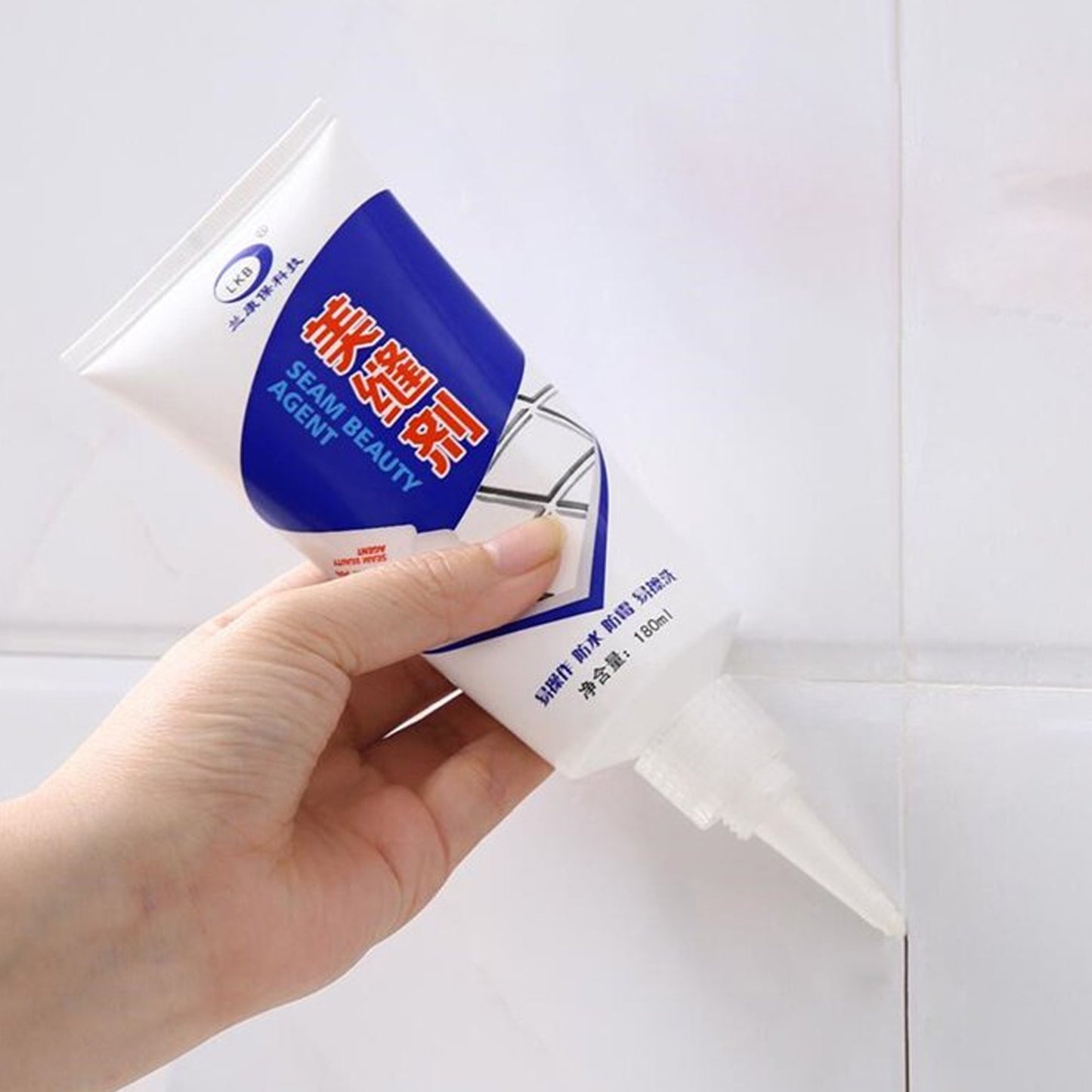 17747 Waterproof Tile Gap  Crack  Grout Filler Water-resistant Silicone Sealant For Diy Home Sink Gaps  Tiles Gaps  Grouts Repair Filler Tube For Home Office Bathroom Toilets Kitchen (180 Ml)