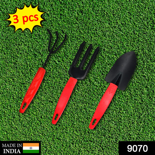 9070 3pcs Small Sized Hand Cultivator Small Trowel Garden Fork