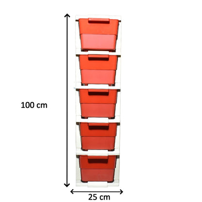 4784 Multi-purpose Anti-slip 5 Layer Modular Drawer Storage System