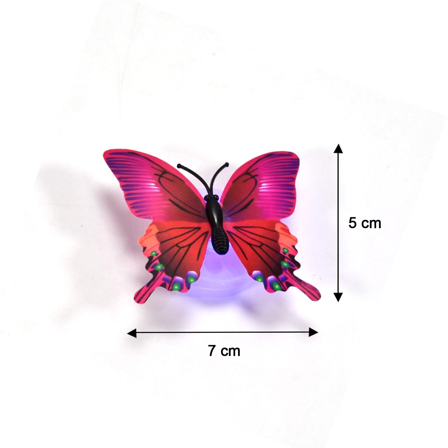 6497 Butterfly 3d Night Lamp Comes With 3d Illusion Design Suitable For Drawing Room Lobby. (Pack Of 50)