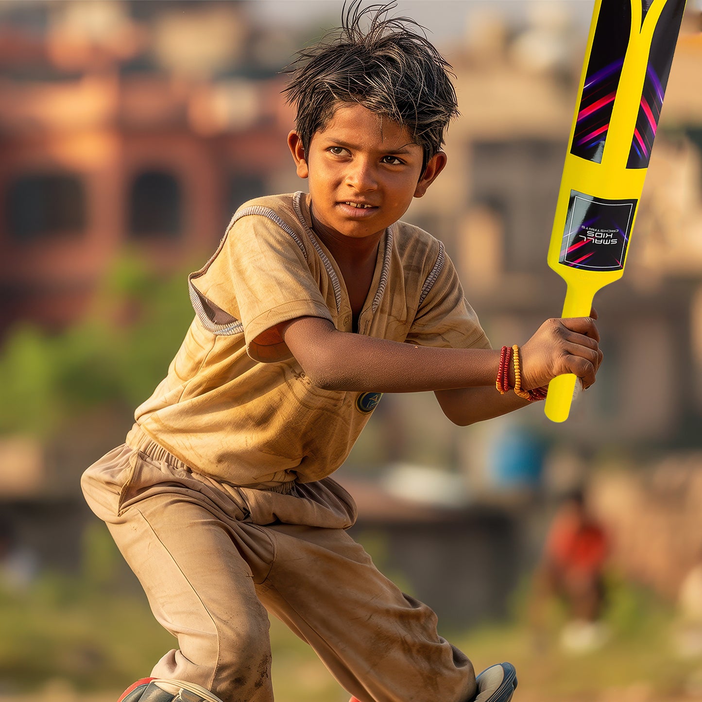 Small Cricket Kit For Boys  Girls Cricket Set With 1 Cricket Bat 1 Plastic Ball Bails 3 Stumps With Stand Base