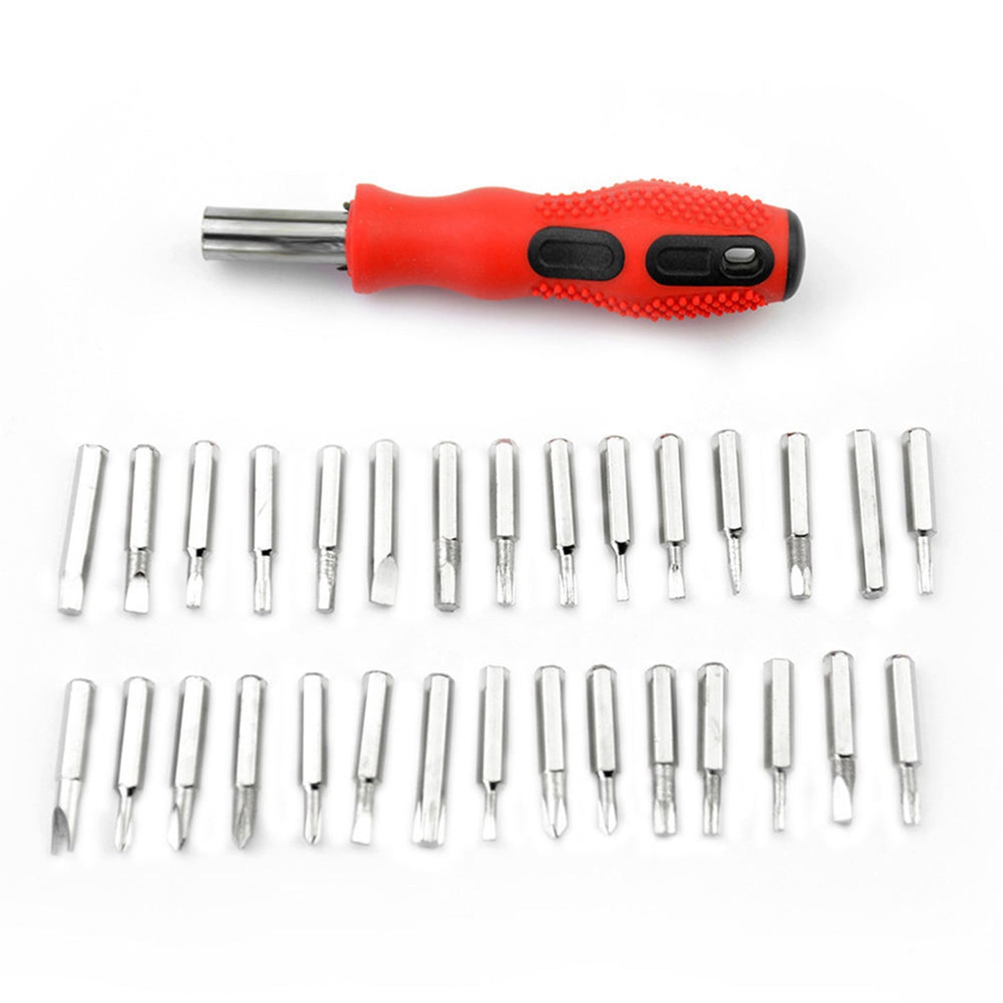 9110 (Set Of 4pc) Screwdriver Set Steel 31 In 1 With 30 Screwdriver Bits Professional Magnetic Driver Set