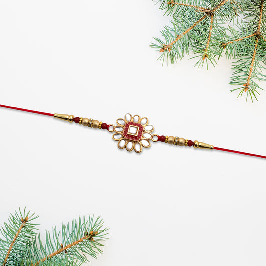 Flower Design Traditional Rakhi