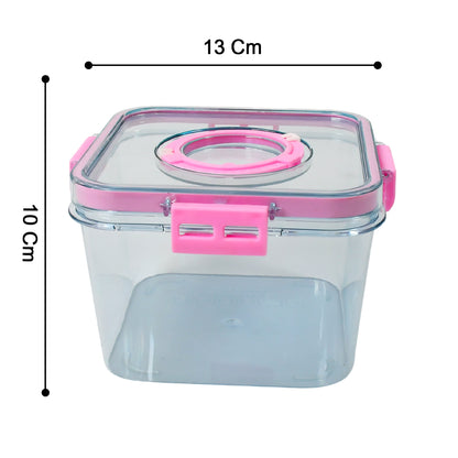 8262 High Quality Plastic Food Storage Container Clear Washable Refrigerator Food Box Food Container Fruit Box Container With Lid (1400 Ml)