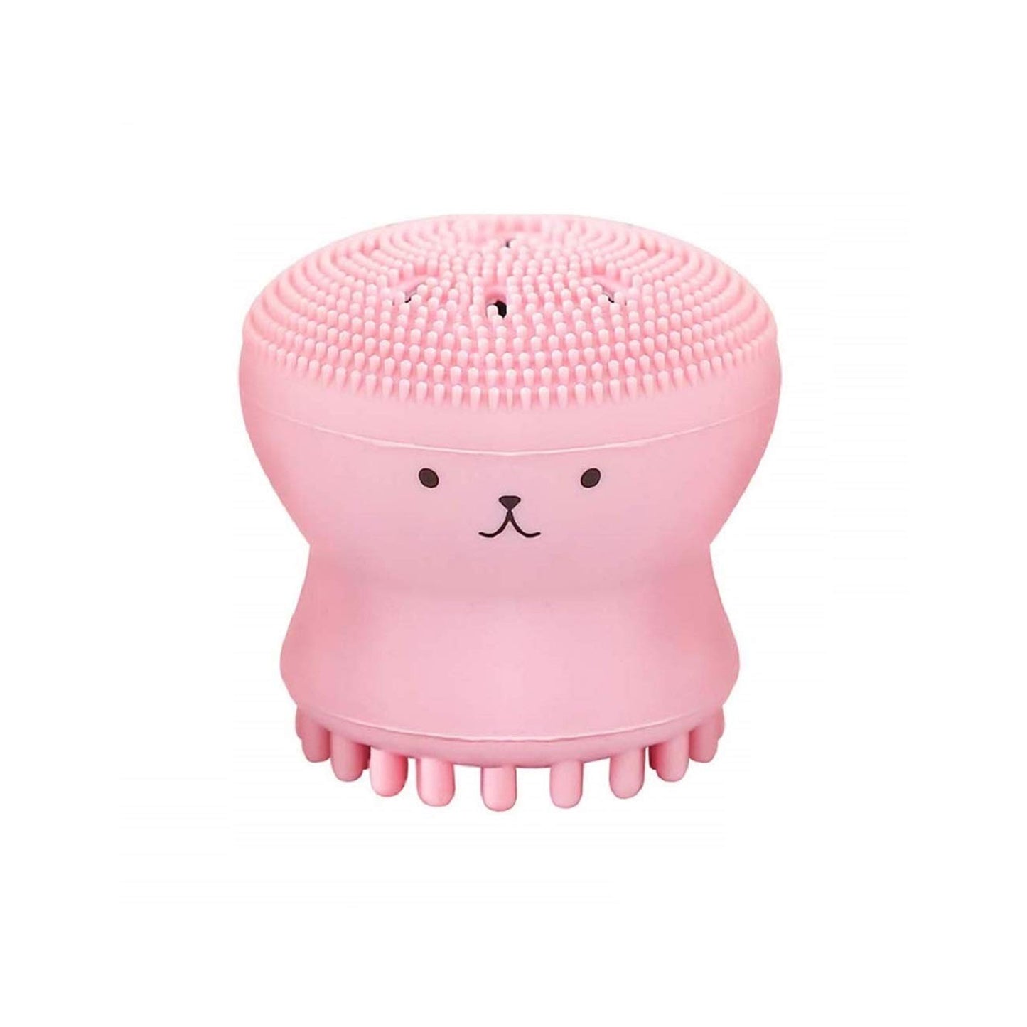 1671 Facial Cleansing Brushes Cute Octopus Shape Silicone Face Scrubber Massager Skincare Tool (1pc)