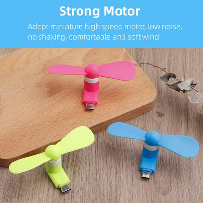 Micro  Android Usb Mini Fan Flexible Usb Fan (1 Pc  With Card Packing)