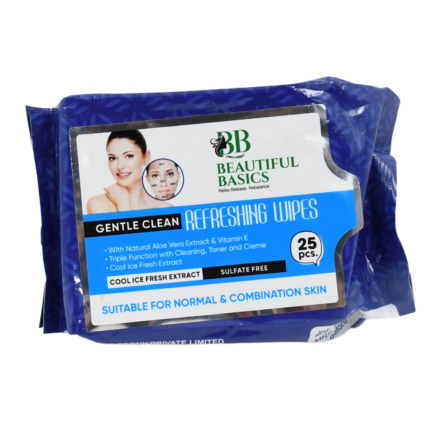 Refreshing Wet Wipes For Face  Facial Cleansing  Refreshing  Skin Hydration Soothing For Skin  Ph Balance  Alcohol Free  Nourishing With Fruit Extract  25 Wipes