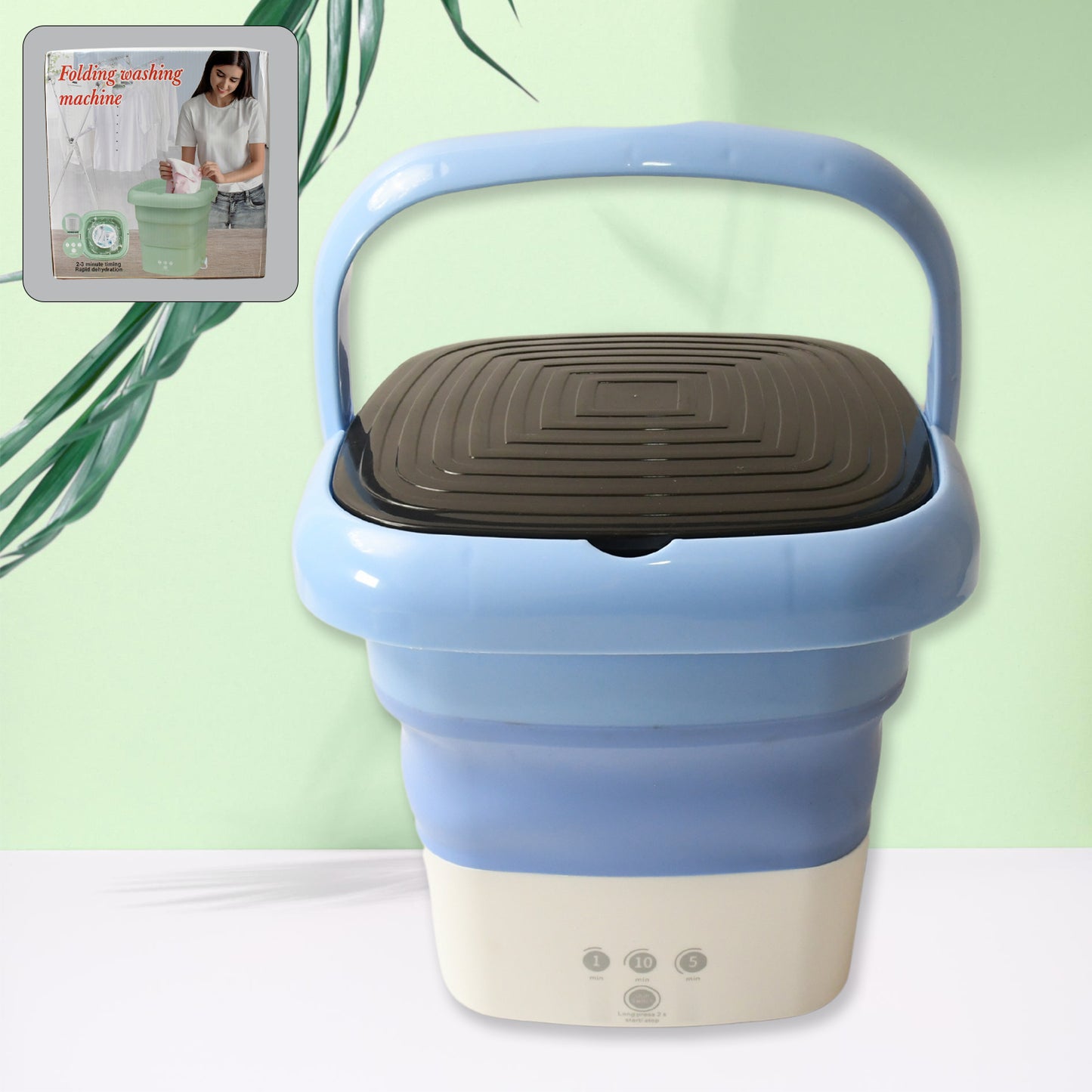 12897 Folding Washing Machine Mini Portable Washing Machine Deep Cleaning Mini Foldable Washing Machine Suitable For Socks Underwear Baby Clothes  Other (1 Pc)