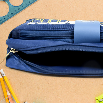 Pencil Pouch With Zipper 1 Pc  2 Compartment)