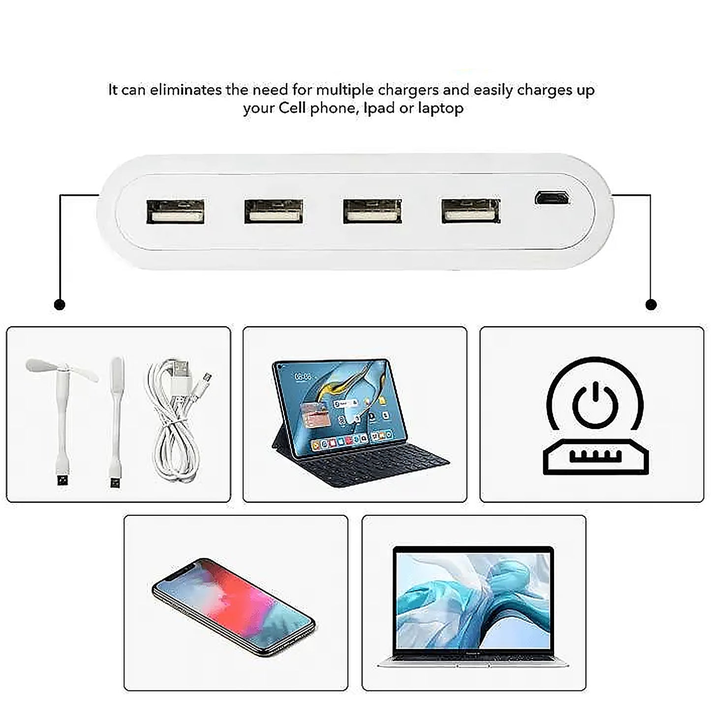 12865 4in1 Hub Is Usb For Pen Drive Mouse Keyboards Camera Mobile Tablet Pc Laptop Tv Study Table Charging Extension Hub Portable (1 Pc)