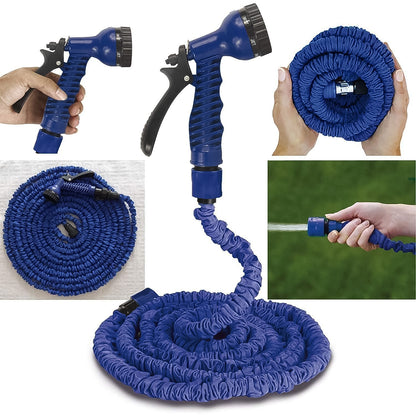 Expandable Magic Garden Hose With Spray Gun Approx 4 Metre Pipe (1 Set  Mix Color)