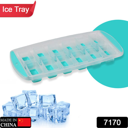 7170   12 Grid Silicon Ice Cubes Making Tray Food Grade Square Ice Cube Tray  Easy Release Bottom Silicon Tray