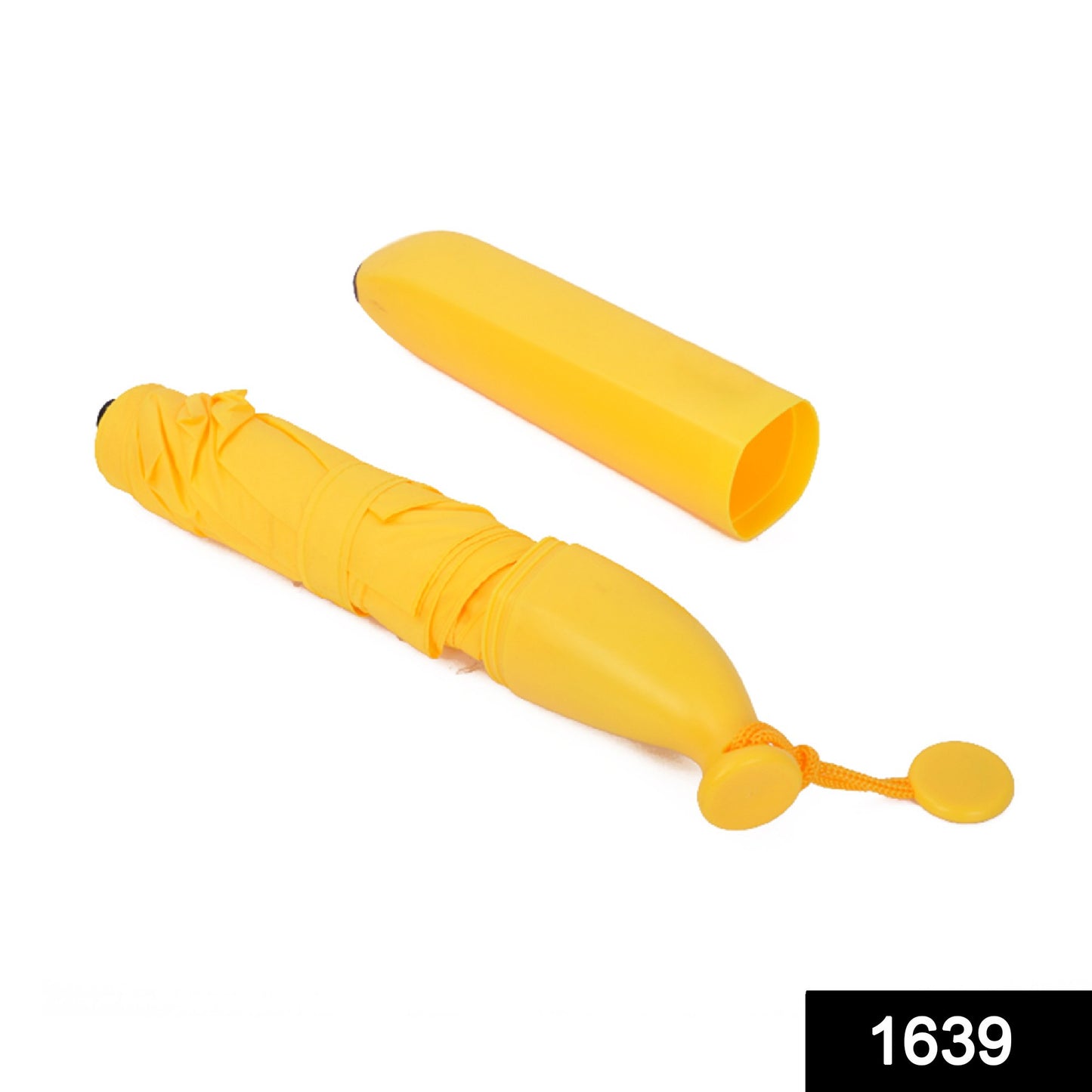 1639 Stylish Banana Shaped Mini Foldable Umbrella