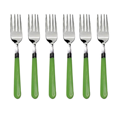 2268 Stainless Steel Forks With Comfortable Grip Dining Fork Set Of 6 Pcs