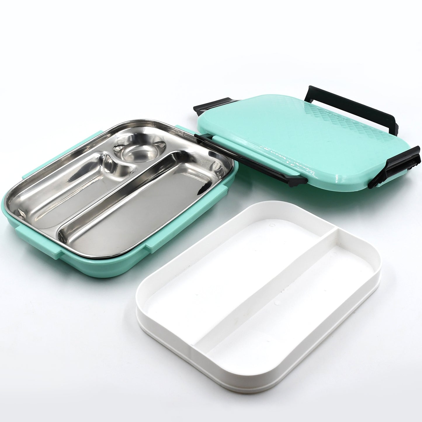 5364 Break Time Lunch Box Steel Plate Multi Compartment Lunch Box Carry To All Type Lunch In Lunch Box  Premium Quality Lunch Box Ideal For Office  School Kids  Travelling Ideal