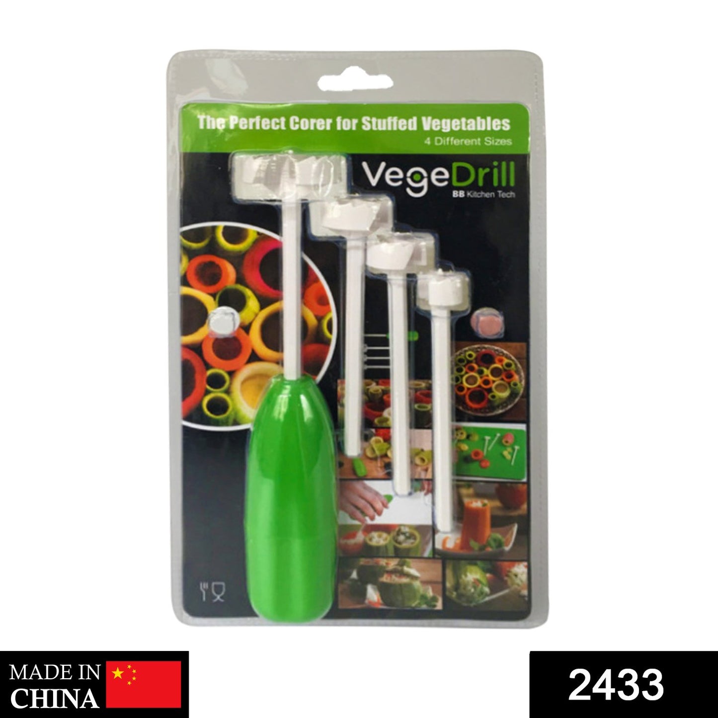 2433 Veg Drill Vegetable Spiralizer Digging For Stuffed Vegetables