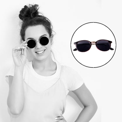 Pink Uv Protected Round Sunglasses Classic Sunglasses For Men  Women Lightweight