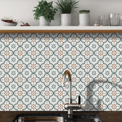 Peel And Stick Floor Tiles Kitchen  Bathroom Backsplash Sticker Detachable Waterproof Diy Tile Stickers For Wall Decoration Tiles Home Decoration (8x8 Inch  10 Pcs Set)