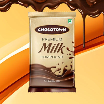 Chocotown Premium Milk Compound Slab (500 Gm)