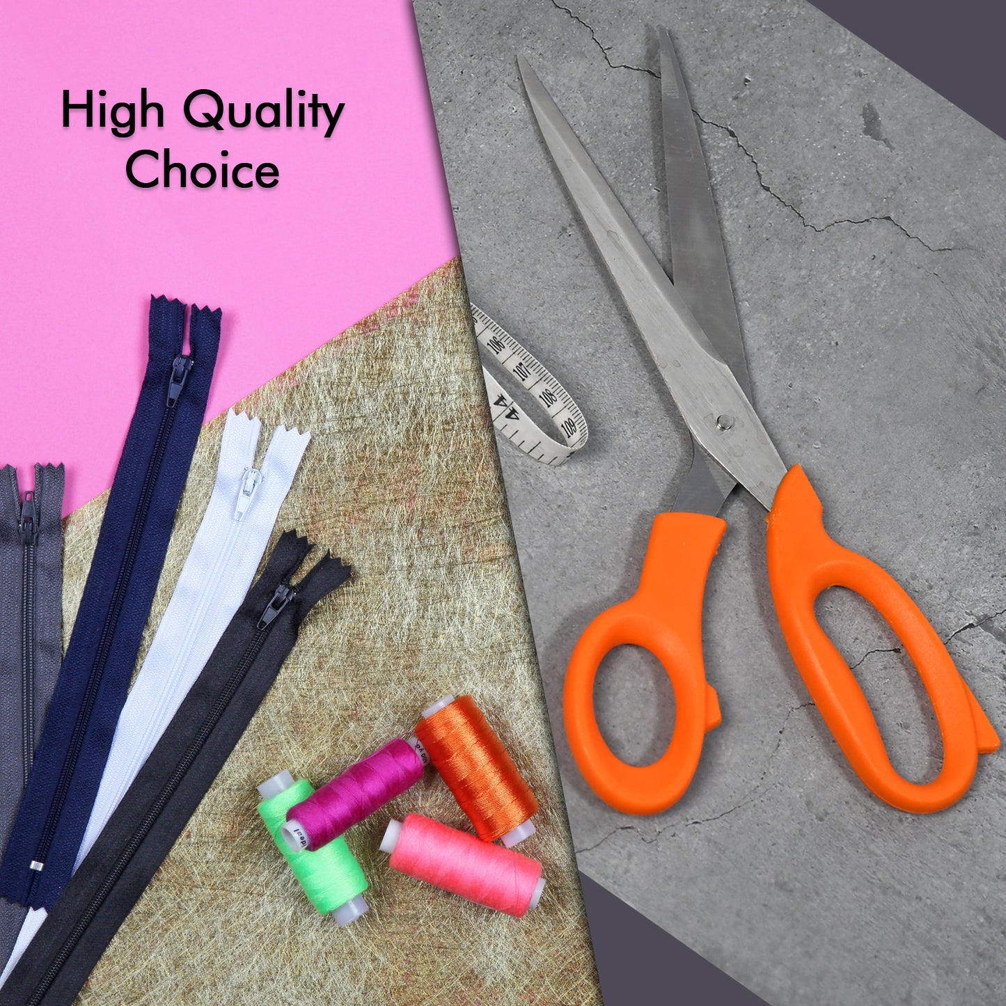 4078 Tailor Scissors And Measuring Tape High Quality Scissor With Flexible Measuring Tape For Tailor  Home Use Scissor