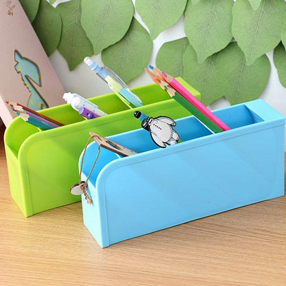 Multipurpose 4 Compartment Pen Holder Office Desktop (1 Pc)