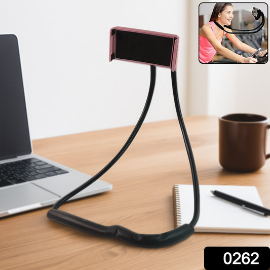 Neck Phone Holder  Desktop Lazy Stand - (1 Pc)