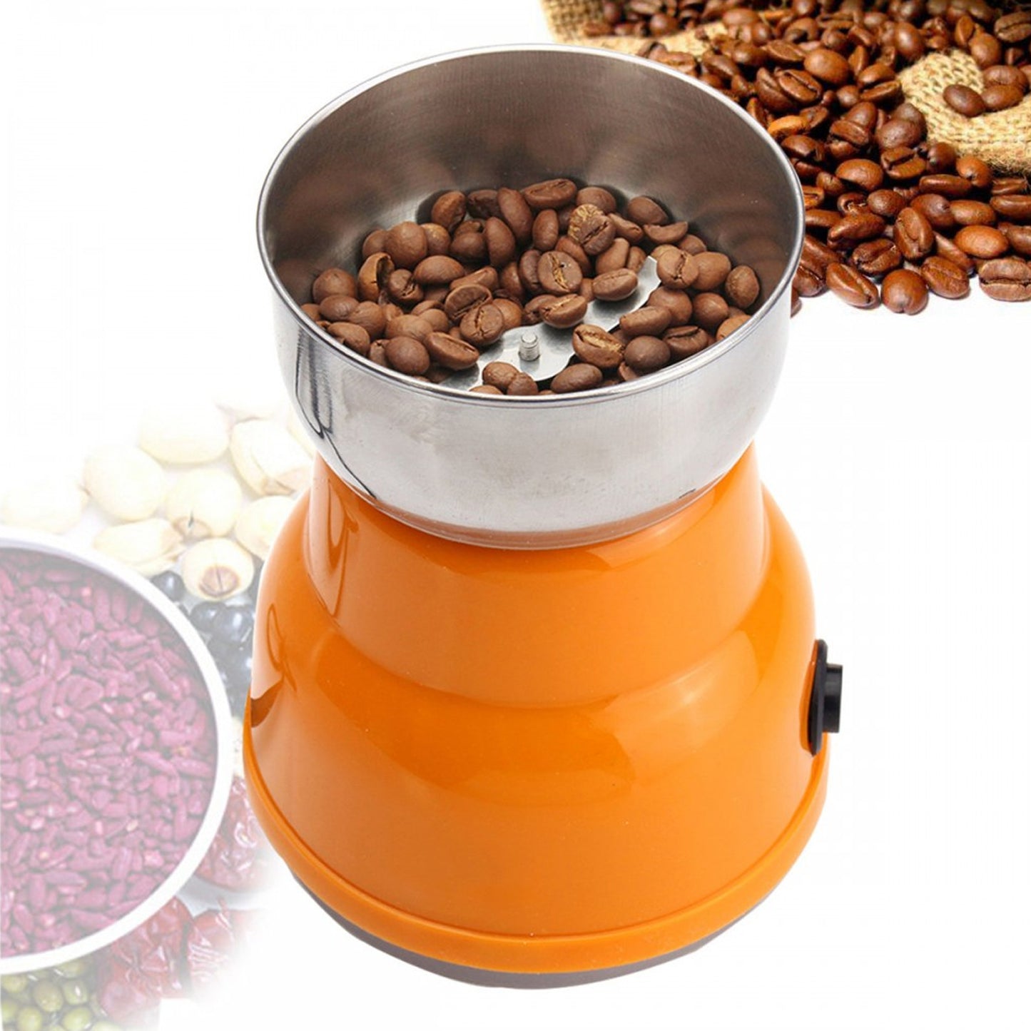 Multi Function Electric Small Food Grinder Grain Grinder (100-200w  4 Blade  1 Pc)