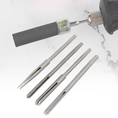 Sandpaper Clamp 3 Mm Split Mandrels Long Abrasive Holder (4 Pcs Set)