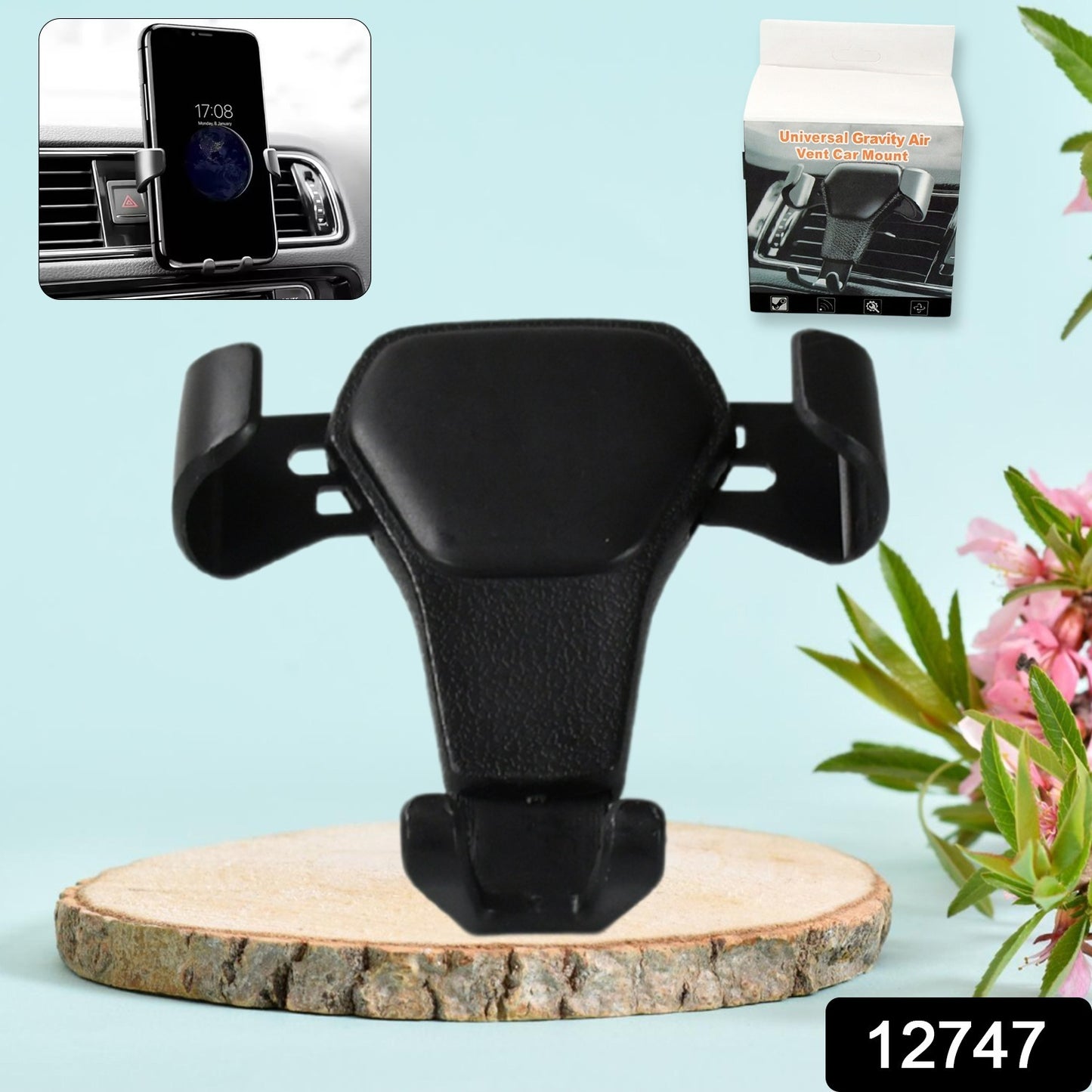 12747 Mobile Phone Holder For Car Phone Holder For Cars Cell Phone Mount For Car Multifunctional Car Mobile Phone Stand Car Cell Phone Holder Auto Phone Holder Air Outlet Car Holder