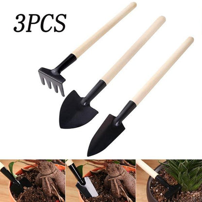 1598 Kids Garden Tools Set Of 3 Pieces (Trowel Shovel Rake)