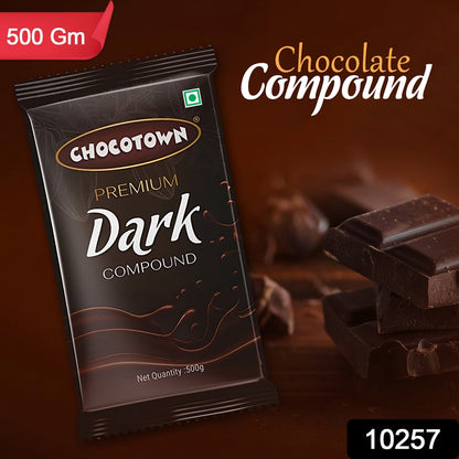 Dark Compound 500gm  Chocotown Dark Choco Slab