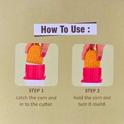 2320 Multi Use Plastic Corn Stripper Cob Remover Bowl