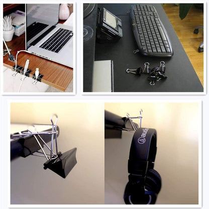 Paper Holding Binder Clips Paper Clips (8 Pcs Set  Mix Color)