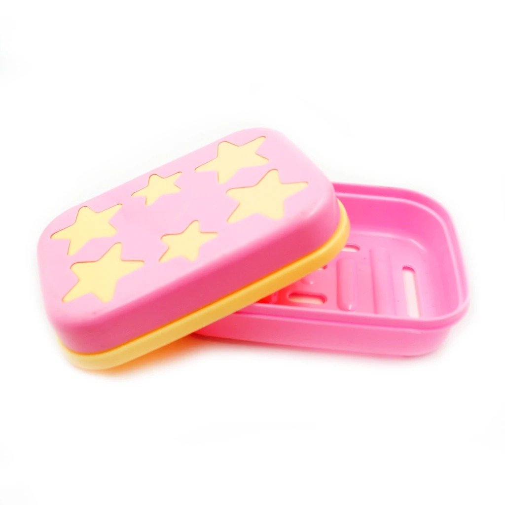 3700 Star Shaped Self Design Soap Case Holder For Bathroom