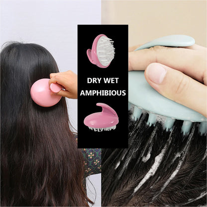 12943 Hair Scalp Scrubber Massager Waterproof Stress Fatigue Relief Deep Clean For Hair Wash Scalp And Body Massage With Soft Teeth Design