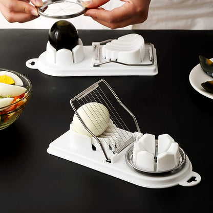 2 In 1 Egg Slicer Egg Cutter For Hard Boiled Eggs