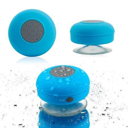 Mini Waterproof Hands-free Bluetooth Speaker With Mic Suction Cup (1 Pc)