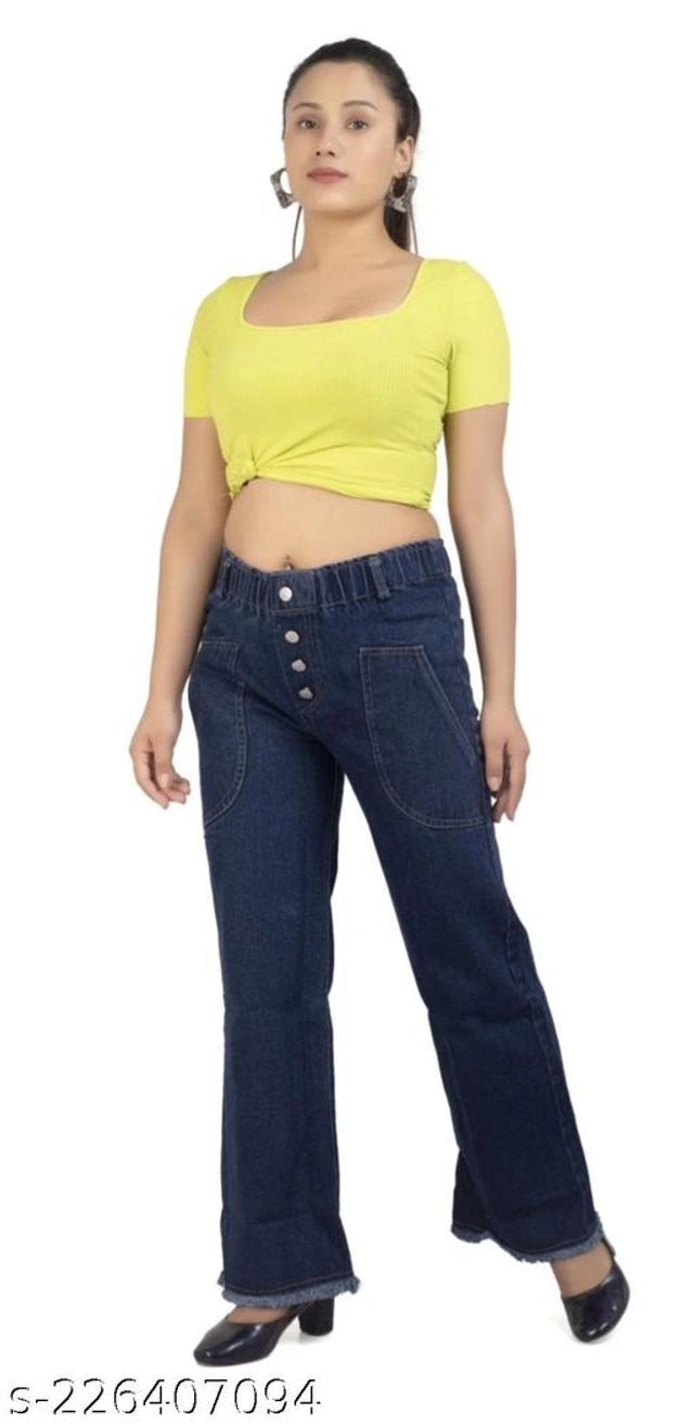 Denim Jeans for Women (Blue, 28)