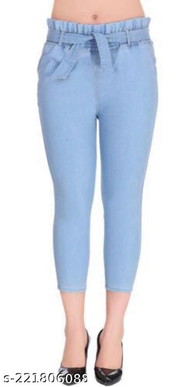 Denim Jeans for Women (Blue, 28)