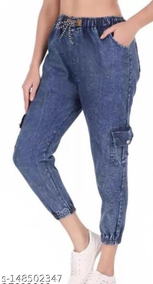 Denim Jeans for Women (Blue, 28)