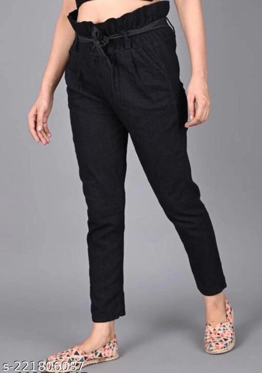 Denim Jeans for Women (Black, 28)