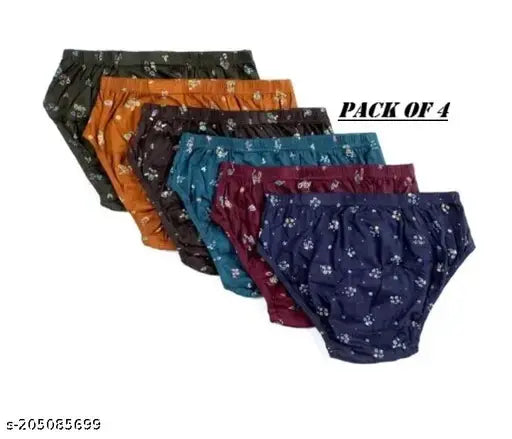 Pack of 4 Women Hipster Multicolor Panty