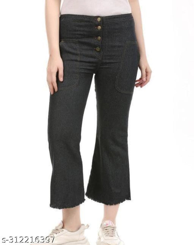 Denim Jeans for Women (Black, 28)